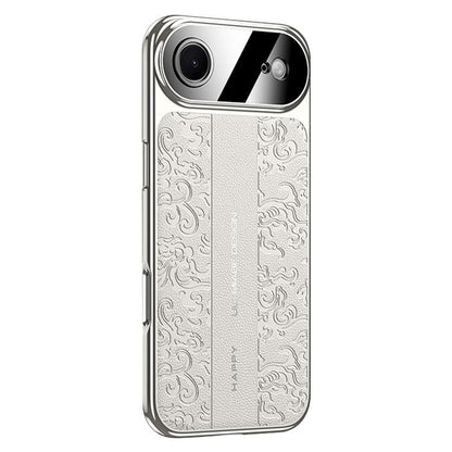Cloud Dragon Pattern Plain Leather PC Phone Case, For iPhone 17 Pro Max, For iPhone 17 Pro, For iPhone 17, For iPhone Air, For iPhone 16 Pro Max, For iPhone 16 Pro