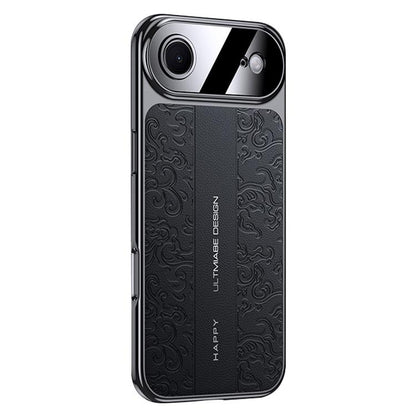 Cloud Dragon Pattern Plain Leather PC Phone Case, For iPhone 17 Pro Max, For iPhone 17 Pro, For iPhone 17, For iPhone Air, For iPhone 16 Pro Max, For iPhone 16 Pro