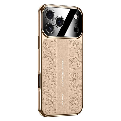 Cloud Dragon Pattern Plain Leather PC Phone Case, For iPhone 17 Pro Max, For iPhone 17 Pro, For iPhone 17, For iPhone Air, For iPhone 16 Pro Max, For iPhone 16 Pro