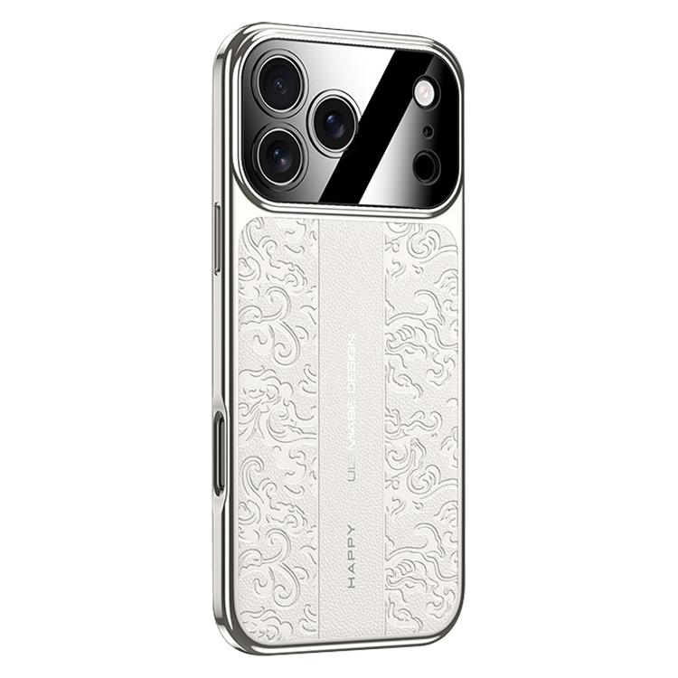 Cloud Dragon Pattern Plain Leather PC Phone Case, For iPhone 17 Pro Max, For iPhone 17 Pro, For iPhone 17, For iPhone Air, For iPhone 16 Pro Max, For iPhone 16 Pro