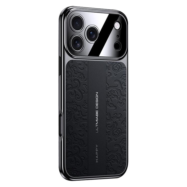 Cloud Dragon Pattern Plain Leather PC Phone Case, For iPhone 17 Pro Max, For iPhone 17 Pro, For iPhone 17, For iPhone Air, For iPhone 16 Pro Max, For iPhone 16 Pro