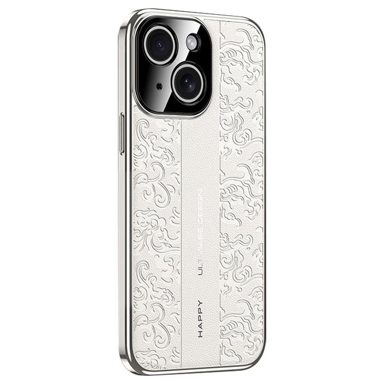 Cloud Dragon Pattern Plain Leather PC Phone Case, For iPhone 16, For iPhone 15 Pro Max, For iPhone 15 Pro, For iPhone 15, For iPhone 14, For iPhone 14 Pro