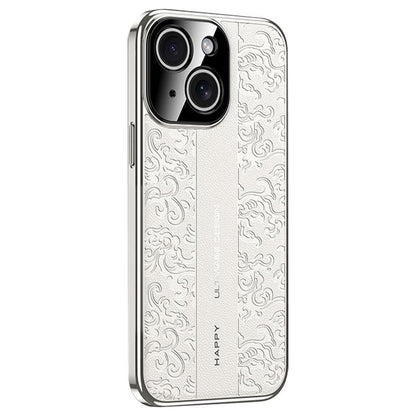 Cloud Dragon Pattern Plain Leather PC Phone Case, For iPhone 16, For iPhone 15 Pro Max, For iPhone 15 Pro, For iPhone 15, For iPhone 14, For iPhone 14 Pro