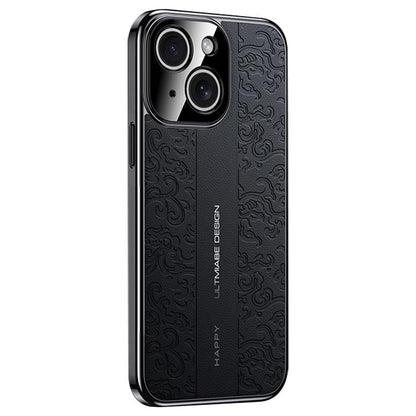 Cloud Dragon Pattern Plain Leather PC Phone Case, For iPhone 16, For iPhone 15 Pro Max, For iPhone 15 Pro, For iPhone 15, For iPhone 14, For iPhone 14 Pro
