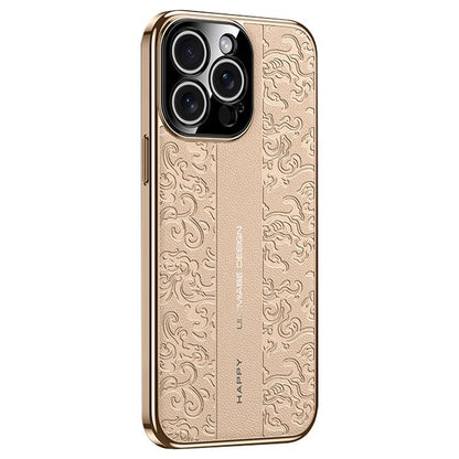Cloud Dragon Pattern Plain Leather PC Phone Case, For iPhone 16, For iPhone 15 Pro Max, For iPhone 15 Pro, For iPhone 15, For iPhone 14, For iPhone 14 Pro