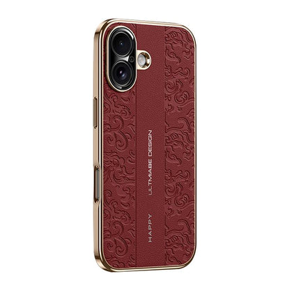 Cloud Dragon Pattern Plain Leather PC Phone Case, For iPhone 16, For iPhone 15 Pro Max, For iPhone 15 Pro, For iPhone 15, For iPhone 14, For iPhone 14 Pro
