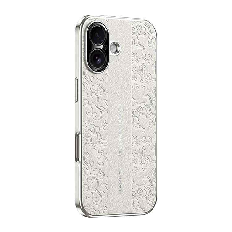 Cloud Dragon Pattern Plain Leather PC Phone Case, For iPhone 16, For iPhone 15 Pro Max, For iPhone 15 Pro, For iPhone 15, For iPhone 14, For iPhone 14 Pro