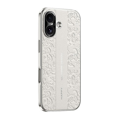 Cloud Dragon Pattern Plain Leather PC Phone Case, For iPhone 16, For iPhone 15 Pro Max, For iPhone 15 Pro, For iPhone 15, For iPhone 14, For iPhone 14 Pro
