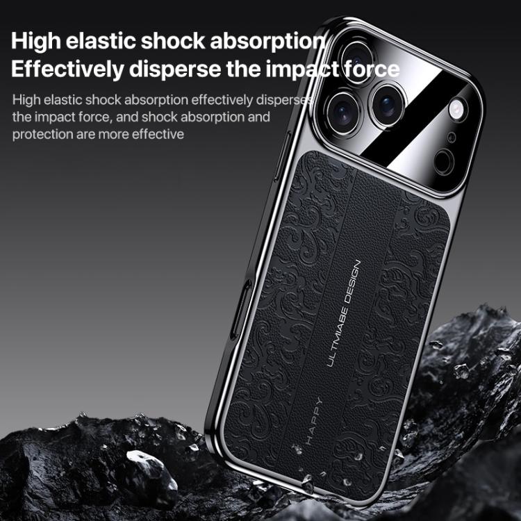 Cloud Dragon Pattern Plain Leather PC Phone Case, For iPhone 17 Pro Max, For iPhone 17 Pro, For iPhone 17, For iPhone Air, For iPhone 16 Pro Max, For iPhone 16 Pro