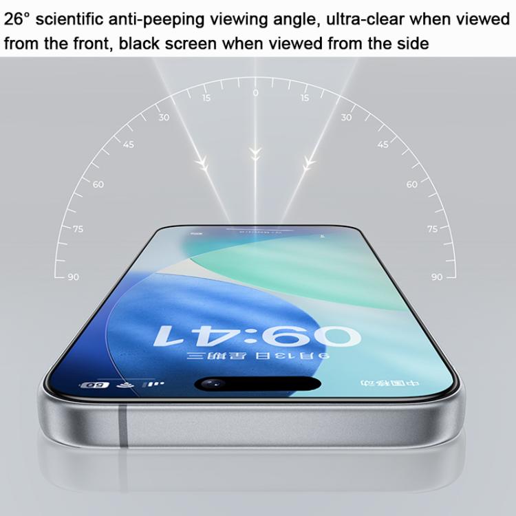 Benks Zero Curve Edge Privacy Tempered Screen Protector, For iPhone 17 Pro Max, For iPhone 17, For iPhone Air