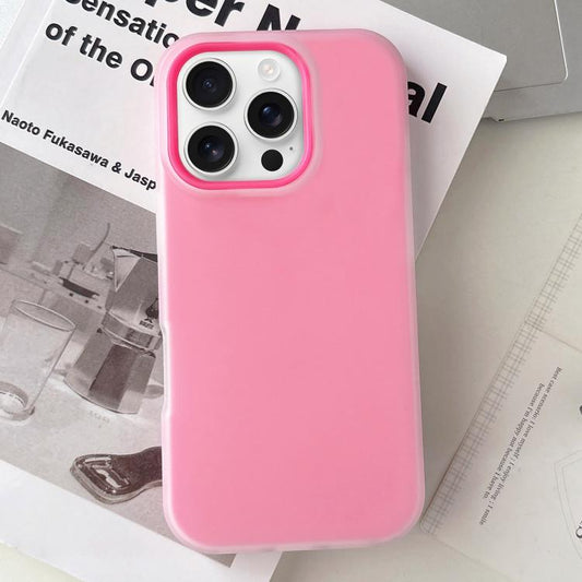 Jelly Color Matte Feel PC Hybrid TPU Phone Case, For iPhone 16 Pro Max, For iPhone 16 Pro