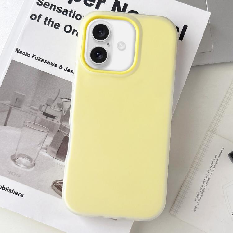 Jelly Color Matte Feel PC Hybrid TPU Phone Case, For iPhone 16 Plus, For iPhone 16