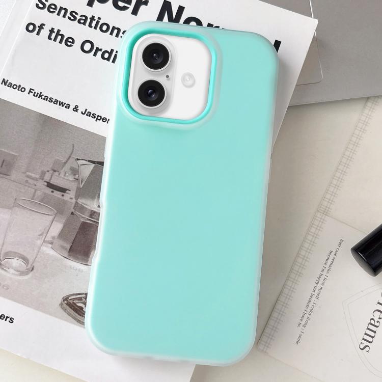 Jelly Color Matte Feel PC Hybrid TPU Phone Case, For iPhone 16 Plus, For iPhone 16