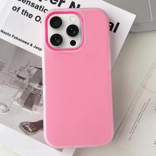 Jelly Color Matte Feel PC Hybrid TPU Phone Case, For iPhone 15 Pro Max, For iPhone 15 Pro
