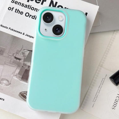 Jelly Color Matte Feel PC Hybrid TPU Phone Case, For iPhone 15 Plus, For iPhone 15
