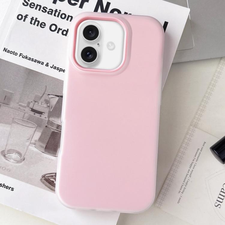Jelly Color Matte Feel PC Hybrid TPU Phone Case, For iPhone 16 Plus, For iPhone 16
