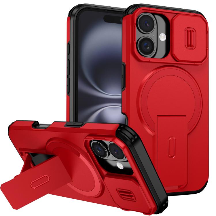 Sliding Camshield MagSafe Holder Phone Case, For iPhone 16 Pro, For iPhone 16 Plus, For iPhone 16