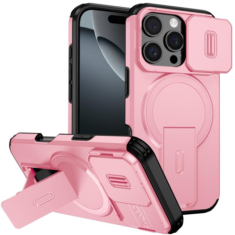 Sliding Camshield MagSafe Holder Phone Case, For iPhone 16 Pro, For iPhone 16 Plus, For iPhone 16