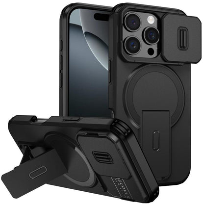 Sliding Camshield MagSafe Holder Phone Case, For iPhone 16 Pro, For iPhone 16 Plus, For iPhone 16