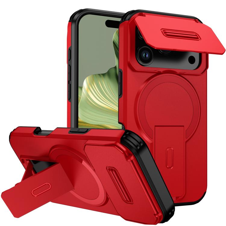 Sliding Camshield MagSafe Holder Phone Case, For iPhone 17e / 16e, For iPhone 17 Pro Max, For iPhone 17 Pro