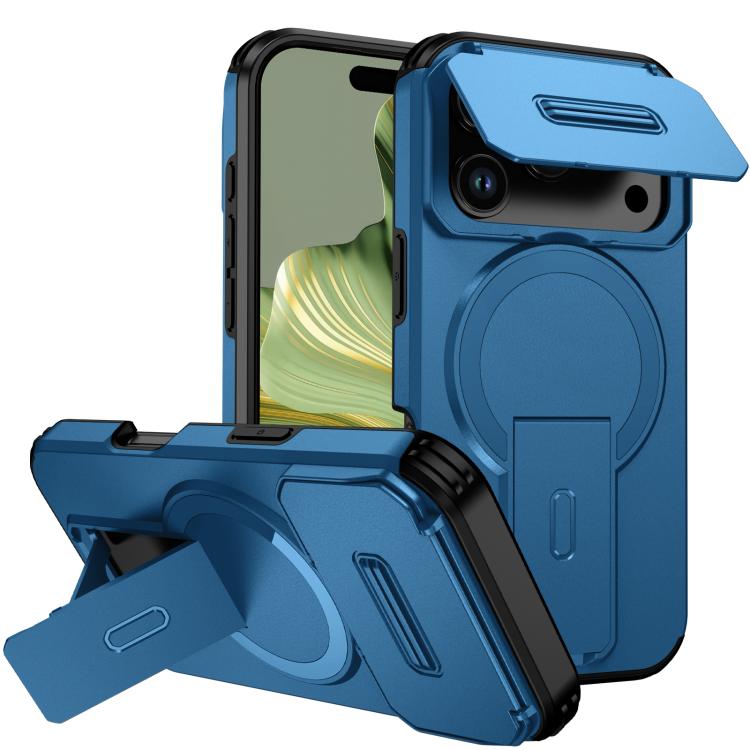 Sliding Camshield MagSafe Holder Phone Case, For iPhone 17e / 16e, For iPhone 17 Pro Max, For iPhone 17 Pro