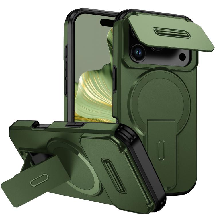 Sliding Camshield MagSafe Holder Phone Case, For iPhone 17e / 16e, For iPhone 17 Pro Max, For iPhone 17 Pro