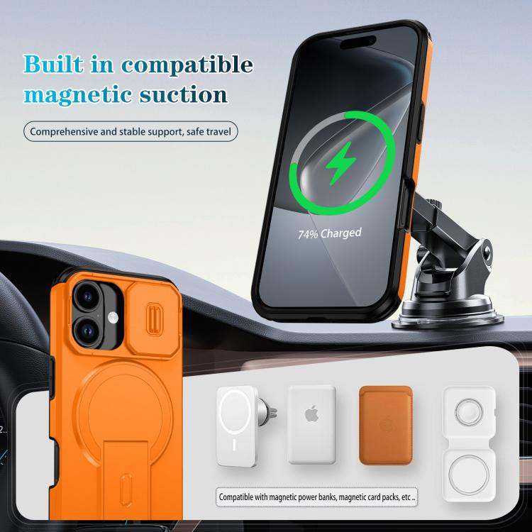 Sliding Camshield MagSafe Holder Phone Case, For iPhone 17, For iPhone Air, For iPhone 16 Pro Max