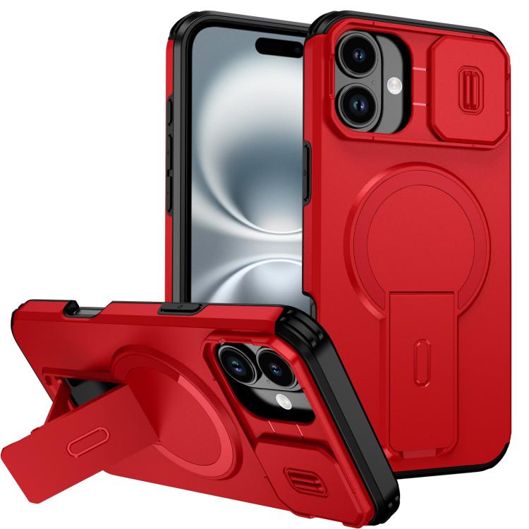 Sliding Camshield MagSafe Holder Phone Case, For iPhone 16 Pro, For iPhone 16 Plus, For iPhone 16