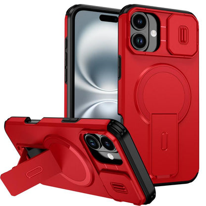 Sliding Camshield MagSafe Holder Phone Case, For iPhone 16 Pro, For iPhone 16 Plus, For iPhone 16