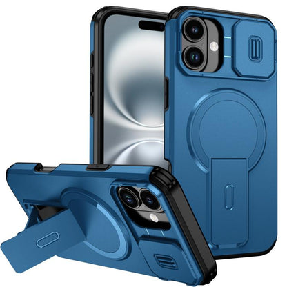 Sliding Camshield MagSafe Holder Phone Case, For iPhone 16 Pro, For iPhone 16 Plus, For iPhone 16