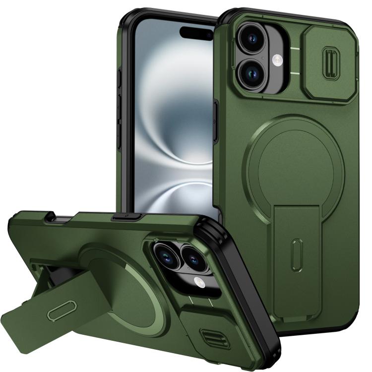 Sliding Camshield MagSafe Holder Phone Case, For iPhone 16 Pro, For iPhone 16 Plus, For iPhone 16
