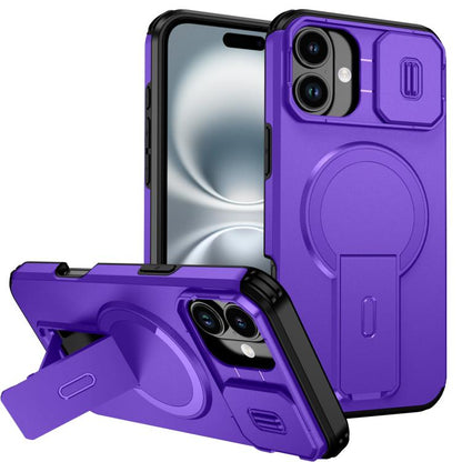 Sliding Camshield MagSafe Holder Phone Case, For iPhone 16 Pro, For iPhone 16 Plus, For iPhone 16