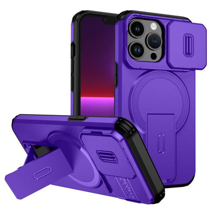 Sliding Camshield MagSafe Holder Phone Case, For iPhone 14 Pro Max, For iPhone 13 Pro Max, For iPhone 13 Pro