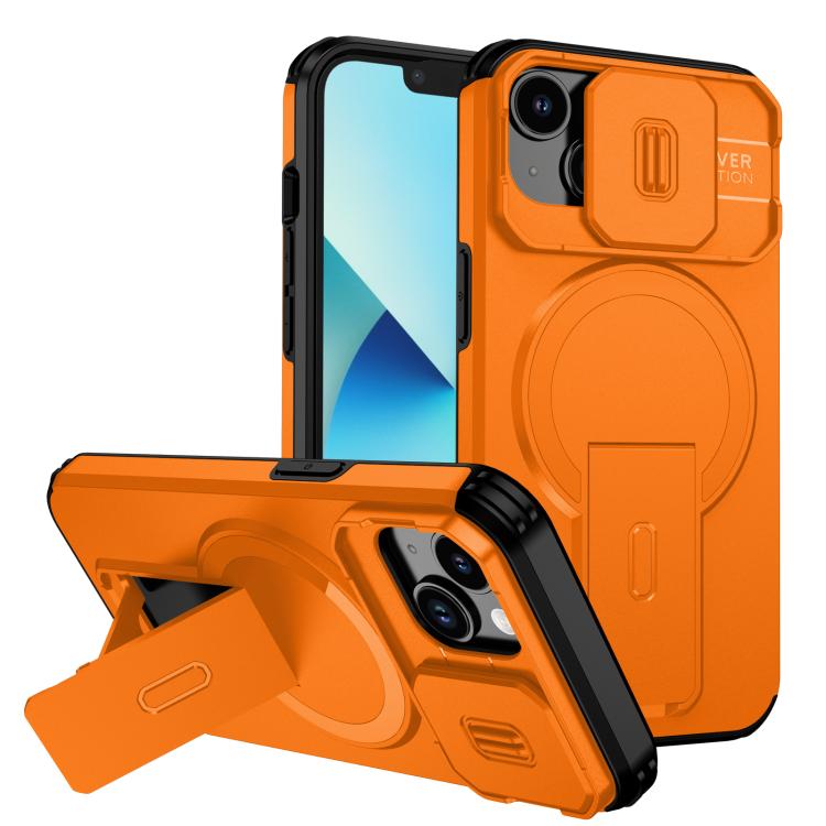 Sliding Camshield MagSafe Holder Phone Case, For iPhone 15, For iPhone 14 / 13, For iPhone 14 Pro