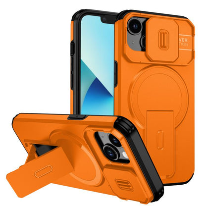 Sliding Camshield MagSafe Holder Phone Case, For iPhone 15, For iPhone 14 / 13, For iPhone 14 Pro