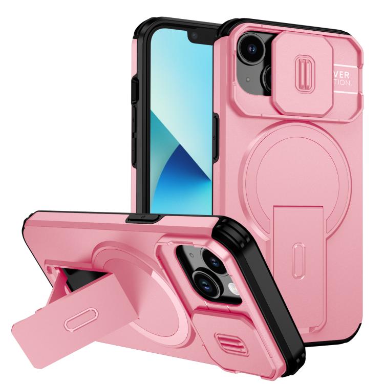 Sliding Camshield MagSafe Holder Phone Case, For iPhone 15, For iPhone 14 / 13, For iPhone 14 Pro