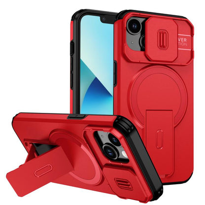 Sliding Camshield MagSafe Holder Phone Case, For iPhone 15, For iPhone 14 / 13, For iPhone 14 Pro
