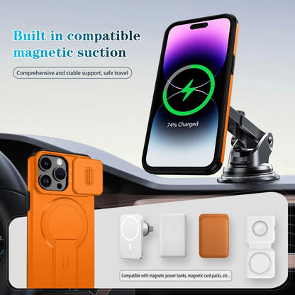 Sliding Camshield MagSafe Holder Phone Case, For iPhone 14 Pro Max, For iPhone 13 Pro Max, For iPhone 13 Pro