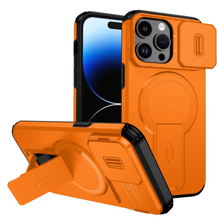 Sliding Camshield MagSafe Holder Phone Case, For iPhone 15, For iPhone 14 / 13, For iPhone 14 Pro