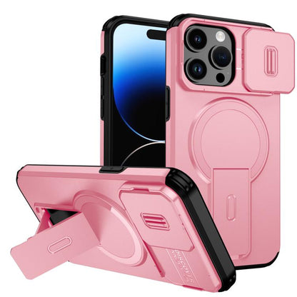 Sliding Camshield MagSafe Holder Phone Case, For iPhone 15, For iPhone 14 / 13, For iPhone 14 Pro