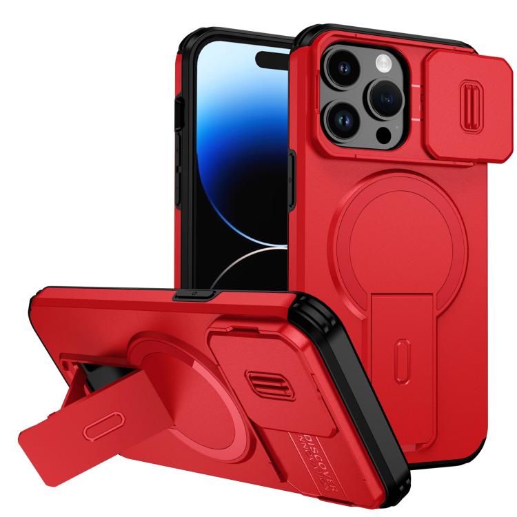 Sliding Camshield MagSafe Holder Phone Case, For iPhone 15, For iPhone 14 / 13, For iPhone 14 Pro
