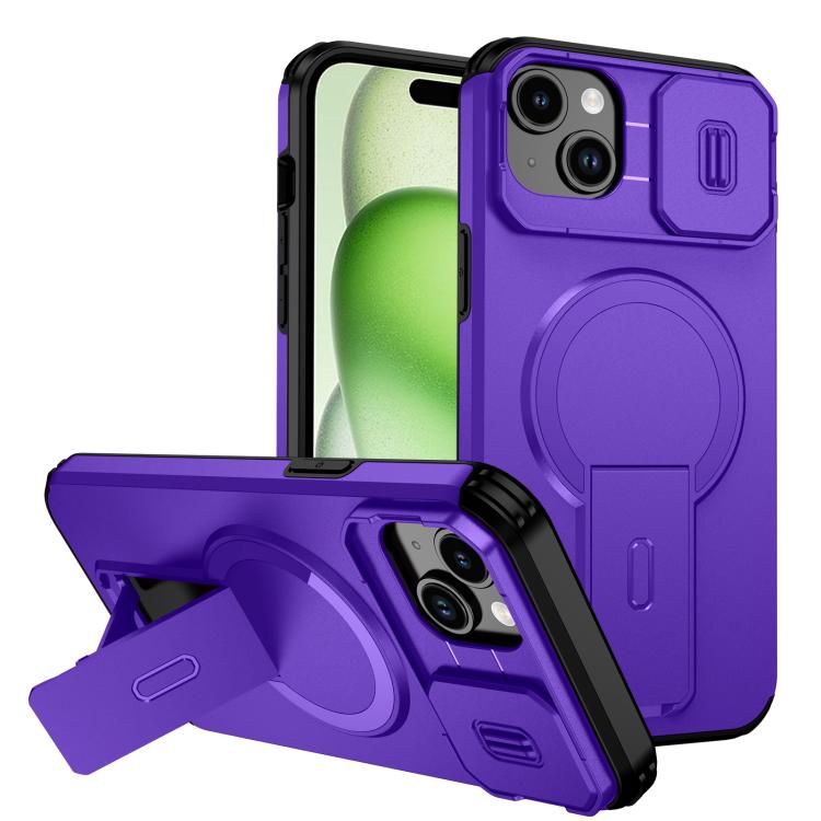 Sliding Camshield MagSafe Holder Phone Case, For iPhone 15 Pro Max, For iPhone 15 Pro, For iPhone 15 Plus / 14 Plus