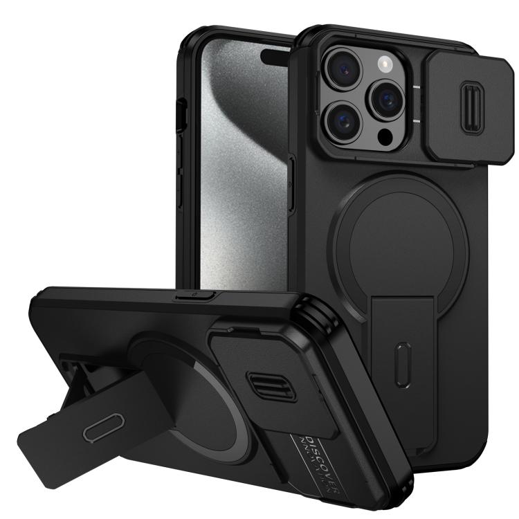 Sliding Camshield MagSafe Holder Phone Case, For iPhone 15 Pro Max, For iPhone 15 Pro, For iPhone 15 Plus / 14 Plus