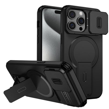 Sliding Camshield MagSafe Holder Phone Case, For iPhone 15 Pro Max, For iPhone 15 Pro, For iPhone 15 Plus / 14 Plus