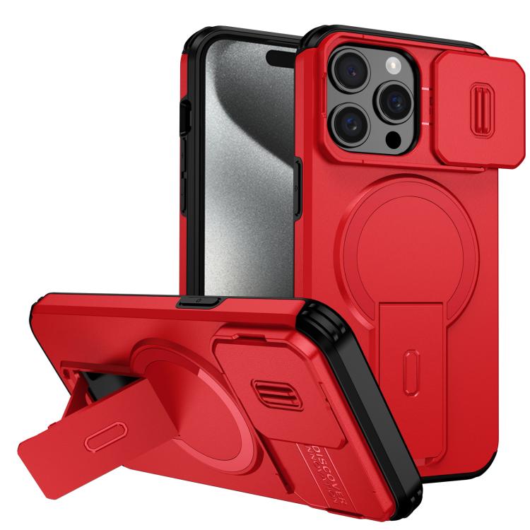 Sliding Camshield MagSafe Holder Phone Case, For iPhone 15 Pro Max, For iPhone 15 Pro, For iPhone 15 Plus / 14 Plus