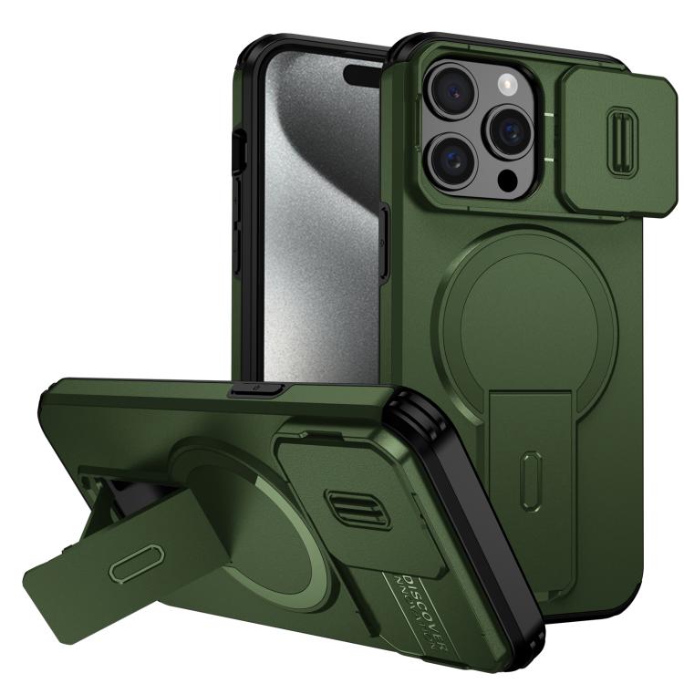 Sliding Camshield MagSafe Holder Phone Case, For iPhone 15 Pro Max, For iPhone 15 Pro, For iPhone 15 Plus / 14 Plus