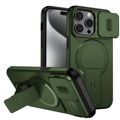 Sliding Camshield MagSafe Holder Phone Case, For iPhone 15 Pro Max, For iPhone 15 Pro, For iPhone 15 Plus / 14 Plus