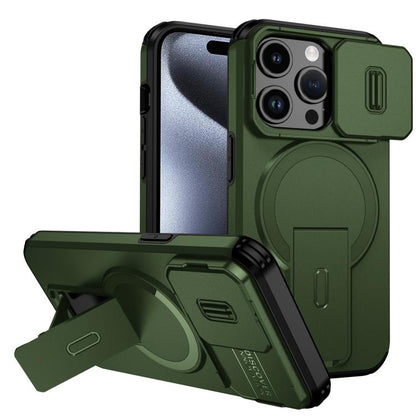 Sliding Camshield MagSafe Holder Phone Case, For iPhone 15 Pro Max, For iPhone 15 Pro, For iPhone 15 Plus / 14 Plus