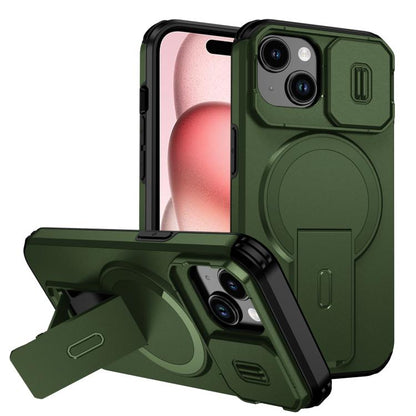 Sliding Camshield MagSafe Holder Phone Case, For iPhone 15, For iPhone 14 / 13, For iPhone 14 Pro