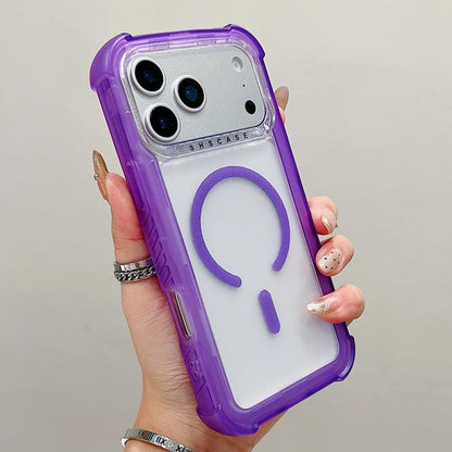 Transparent Matte TPU Hybrid PC 3-in-1 MagSafe Phone Case, For iPhone 17 Pro Max, For iPhone 17 Pro, For iPhone 17, For iPhone Air